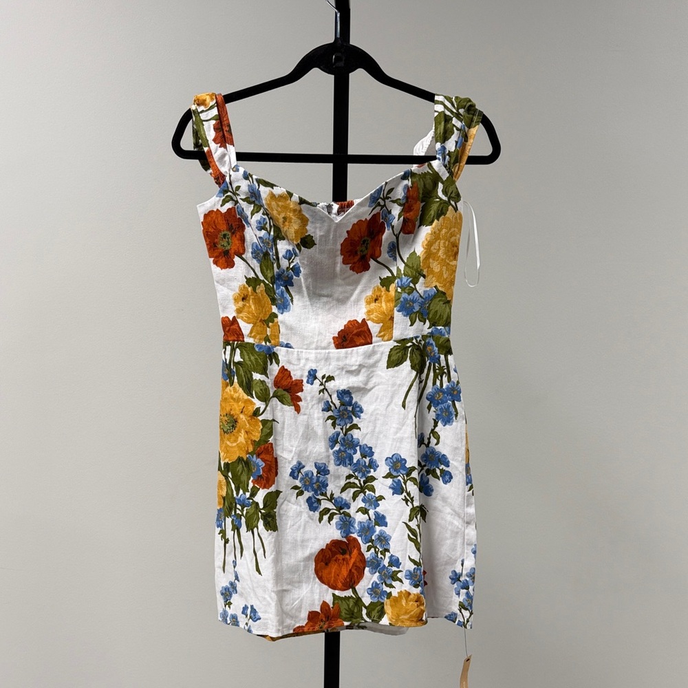 Reformation Floral Mini Dress - Multicolor